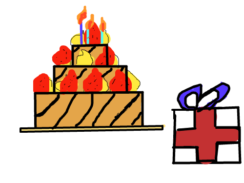 맛있는 케이크 드셔보실꺼? : 마시케다 스케치판 ,sketchpan