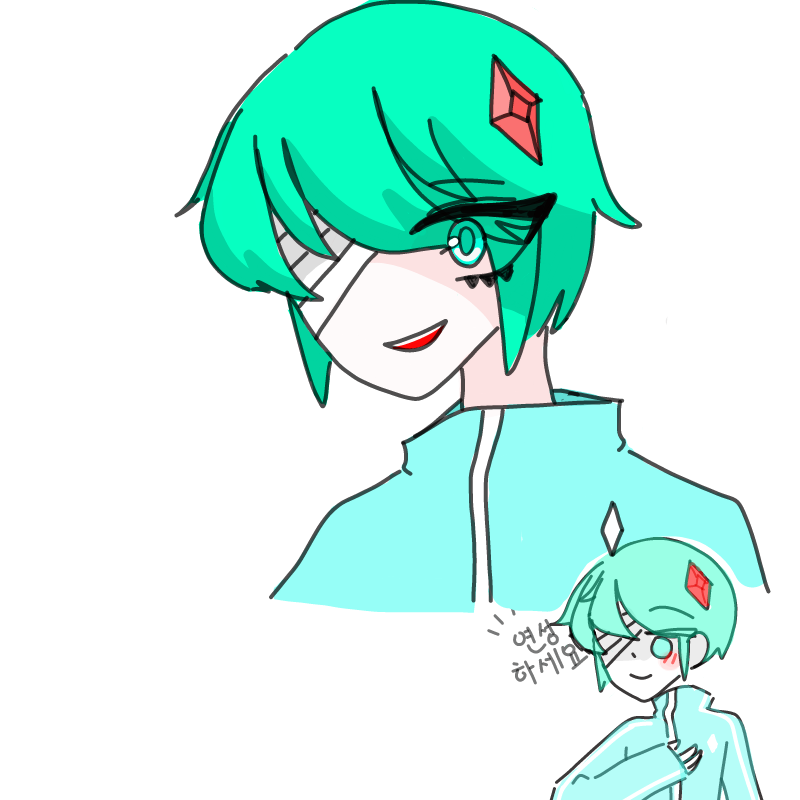 그냥심심해.. : 그냥심심해서 긂체를살짝바꿨달까 스케치판 ,sketchpan
