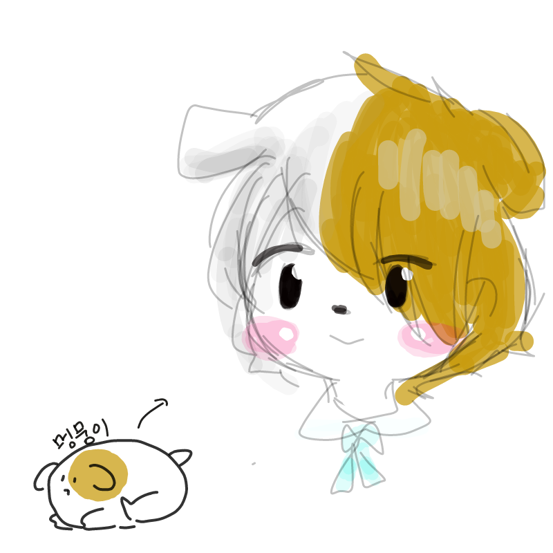 멍뭉이 : 멍뭉이 스케치판 ,sketchpan