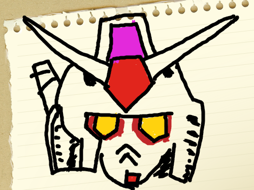 건담 : 설명은 무슨 그냥한거지 스케치판 ,sketchpan