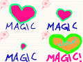 Magic! : This is a hart! It be smaller... magic! 스케치판 ,sketchpan