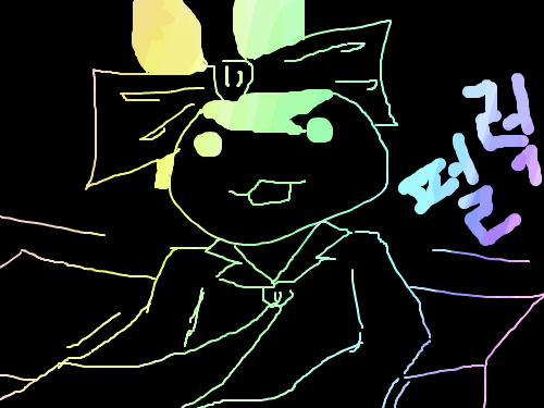 무지개 토끼? : 어쩌다가ㅜ 스케치판 ,sketchpan