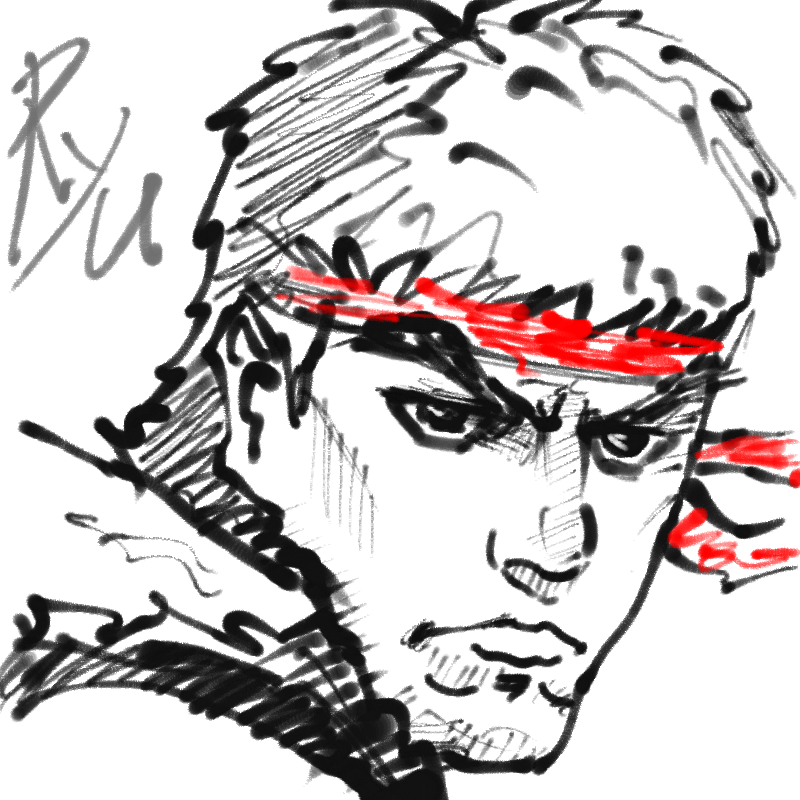 스트리트파.. : 스트리트파이터 류 스케치판 ,sketchpan