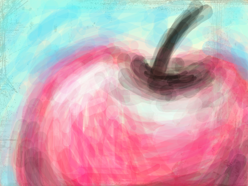 복숭아 : 별로 맛은 없어보이지만.... 스케치판 ,sketchpan