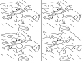 소닉 : 소닉 스케치판 ,sketchpan