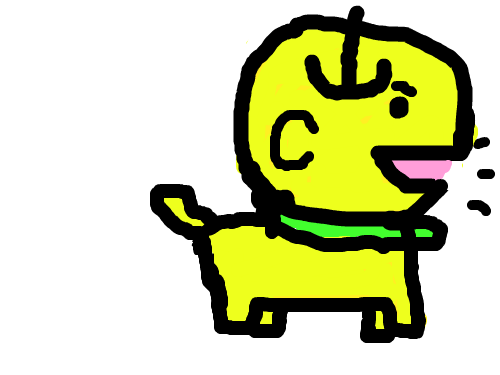 사과강아지 : 몸이 사과인 강아지 스케치판 ,sketchpan