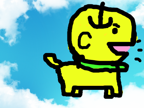 사과강아지 : 몸이 사과인 강아지 스케치판 ,sketchpan