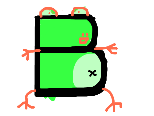 개구리 : B개구리 스케치판 ,sketchpan