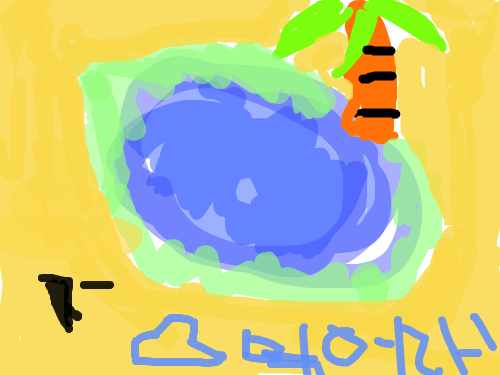 오아시스 : 오아시스그림 스케치판 ,sketchpan