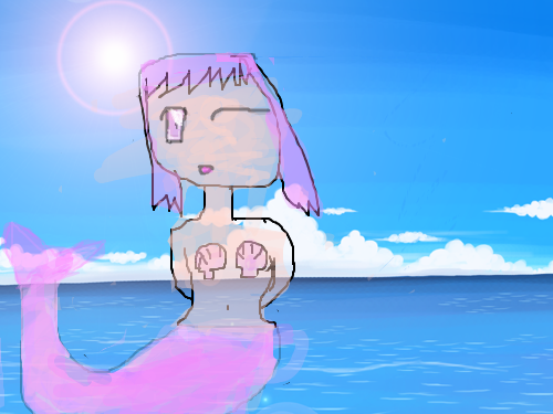 인어공주(저아직초2학년이라서;;) : 인어이예요ㅜ,ㅜ 스케치판 ,sketchpan