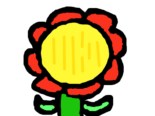 내가그린꽃 : 내가상상해서그린꽃 스케치판 ,sketchpan